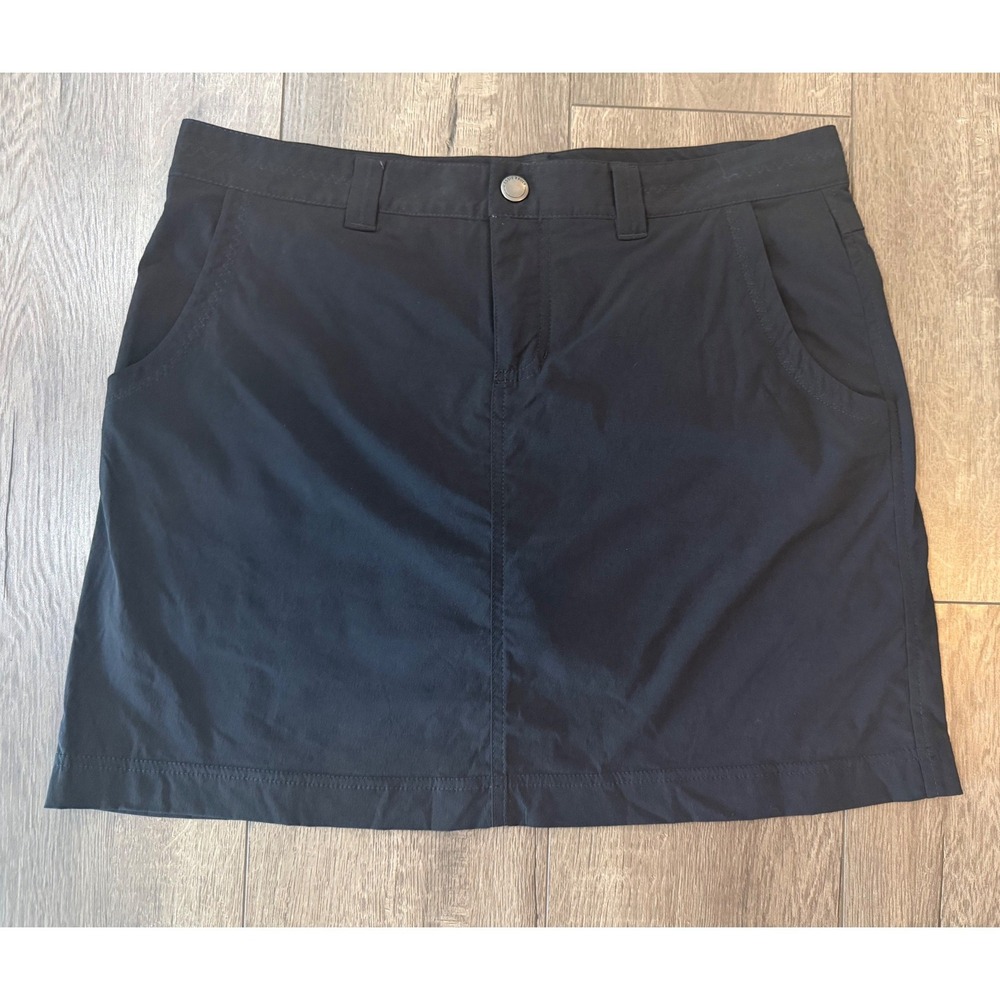 Eddie Bauer Womens Black Travex Performance Skort Size 8 Hiking Outdoor Skirt